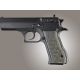Hogue Baby Eagle .40 / 9mm Jericho &amp; Uzi Eagle Piranha Grip G-10 - G-Mascus Green 76138