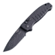 Hogue Ballista I Automatic Folding Knife, 3.5in, 154CM Stainless Steel, Drop Point Blade, Black Cerakote Finish, Matte Black Aluminum Handle, 64130