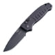 Hogue Ballista I Automatic Folding Knife, 3.5in, 154CM Stainless Steel, Drop Point Blade, Black Cerakote Finish, Matte Black Aluminum Handle, 64130