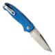 Hogue Ballista I Automatic Folding Knife, 3.5in, 154CM Stainless Steel, Tanto Blade, Tumbled Finish, Matte Blue Aluminum Handle, 64123