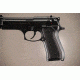 Hogue Beretta 92 Checkered Aluminum - Brushed Gloss Black Anodized 92176