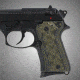 Hogue Beretta 92 Compact Checkered G 10 Od Green Camo 93178