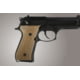 Hogue Beretta 92FS Checkered G-10 - G-Mascus Tan 92177-TAN