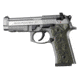 Hogue Beretta M9A3 Handgun Grip, Vertec Panels, Checkered, G10 - G-Mascus, Green Lava, 90158