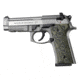 Hogue Beretta M9A3 Handgun Grip, Vertec Panels, Piranha, G10 - G-Mascus, Green Lava, 90128
