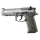 Hogue Beretta M9A3 Handgun Grip, Vertec Panels, Piranha, G10 - G-Mascus, Green Lava, 90128