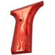 Hogue Browning Buckmark Handgun Grip Flames Aluminum Red Anodized 72132 1h Gu 72132