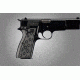 Hogue Browning Hi-Power Checkered G-10 - G-Mascus Black/Gray 09177-BLKGRY