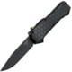 Hogue Compound Automatic Folding Knife, 3.5in, CPM S30V Stainless, Black PVD, Clip Point Blade, Solid Black G10 Handle, 34031