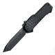 Hogue Compound Automatic Folding Knife, 3.5in, CPM S30V Stainless, Black PVD, Tanto Blade, Black G10 Handle, 34026
