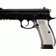 Hogue CZ-75 - CZ-85 Checkered Aluminum - Brushed Gloss Clear Anodized 75175