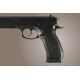 Hogue CZ-75 - CZ-85 Checkered G-10 - Solid Black 75179