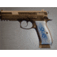 Hogue Cz 75 Cz 85 Tribal Aluminum Blue Anodized 75113