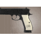 Hogue CZ 75 Scrimshaw Ivory Polymer - Aces w/Dice 75021