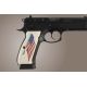 Hogue CZ 75 Scrimshaw Ivory Polymer - American Flag 75022
