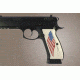 Hogue CZ 75 Scrimshaw Ivory Polymer - American Flag 75022