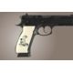 Hogue CZ 75 Scrimshaw Ivory Polymer - Cobra Snake 75025