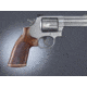 Hogue Dan Wesson SmallFrame Rosewood No Finger Groove, Stripe/Cap, Checkered 57931