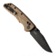 Hogue Deka Folding Knife, 3.25 in CPM MagnaCut Stainless Steel Clip Point Blade, Black Cerakote, Flat Dark Earth Glass Fiber Reinforced Polymer Handle, 24377