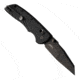 Hogue Deka Folding Knife, 3.25 in CPM MagnaCut Stainless Steel Wharncliffe Blade, Black Cerakote, Black Glass Fiber Reinforced Polymer Handle, 24366