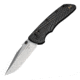 Hogue Deka Folding Knife, 3.25 in CPM MagnaCut Stainless Steel Clip Point Blade, Stone Tumbled, Black Glass Fiber Reinforced Polymer Handle, 24379