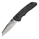 Hogue Deka Folding Knife, 3.25 in CPM MagnaCut Stainless Steel Wharncliffe Blade, Stone Tumbled, Black Glass Fiber Reinforced Polymer Handle, 24369