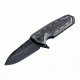 Hogue EX-02 3.75in Sig Folder Spear Point Blade Flipper, Black Finish, G10 Scales, Black/Grey 36217