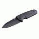 Hogue EX-02 3.75in. Tactical Folding Knife Spear Point Blade Thumb Stud Brushed Finish G-10 Frame, G-Mascus Black Gray 34259