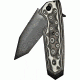 Hogue EX-02 3.75in. Tactical Folding Knife Tanto Blade Flipper Brushed G-10 Frame, G-Mascus Green 34208