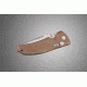 Hogue EX-03 3.5in Folder Drop Point Blade Tumble Finish Polymer Frame - Matte Brown 34373