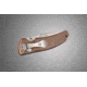 Hogue EX-03 3.5in Folder Tanto Blade Tumble Finish Polymer Frame - Matte Brown 34363