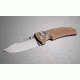 Hogue EX-03 4in Folder Drop Point Blade Tumble Finish Polymer Frame - Matte Brown 34353