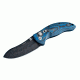 Hogue EX-04 4in Folder Upswept Blade Black Finish G-10 Frame - G-Mascus Blue Lava 34453
