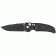 Hogue EX-A01 Automatic Tactical Folding Knife, 3.5in, 154CM Stainless Steel, Black Cerakote Drop Point Blade, Matte Black Aluminum Handle, 34130