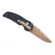 Hogue EX-A01 Sig Emperor Scorpion Automatic Folding Knife,  3.5in, 154CM Stainless Steel, Drop Point Blade, FDE PVD, G-10 Frame Solid Black FDE Sig Medallion, 36130