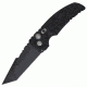 Hogue EX-A01 Automatic Tactical Folding Knife, 3.5in, 154CM Stainless Steel, Black Cerakote Tanto Blade, G-Mascus Black G10 Handle, 34129