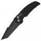 Hogue EX-A01 Automatic Tactical Folding Knife, 3.5in, 154CM Stainless Steel, Black Cerakote Tanto Blade, G-Mascus Black G10 Handle, 34129