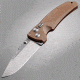 Hogue EX-A03 4  in., Auto, Black Drop Point, Polymer, Brown X-HOG34313
