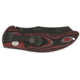 Hogue EX-A04 3.5in. Auto Folder Wharncliffe Blade Black Finish G-10 Frame, G-Mascus Red Lava 34422