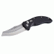 Hogue EX-A04 3.5in Automatic Folder Wharncliffe Blade Tumbled Finish Alum Frame - Matte Black 34426