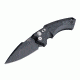 Hogue EX-A05 Automatic Folding Knife, 3.5in, CPM 154 Stainless Steel, Spear Point Blade, Black Cerakote, Matte Black Aluminum/G-Mascus Black Handle, 34539