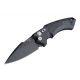 Hogue EX-A05 Automatic Folding Knife, 3.5in, CPM 154 Stainless Steel, Spear Point Blade, Black Cerakote, Matte Black Aluminum/G-Mascus Black Handle, 34539
