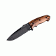 Hogue EX-F01 5 1/2in. Fixed Drop Point Blade A-2 Black Kote Wood Scales, Coco Bolo 35176