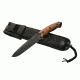 Hogue EX-F01 7in. Fixed Drop Point Blade A-2 Black Kote Wood Scales, Coco Bolo 35156
