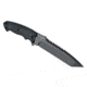 Hogue EX-F01 7in Fixed Tanto A-2 Steel Blade w/Black Automatic Retention Sheath, Black Finish, G10 Solid Black Scales, 35109