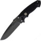 Hogue EX-F01 Tactical Fixed Blade Knife, 5.5 gray Cerakote finish A2 tool steel blade, Black checkered G10 handle, 37172