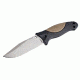 Hogue EX-F02 4.5in Fixed Clip Point Blade Tumbled Finish Auto Retention Sheath Black,Rubber OverMolded Frame Dark Earth 35273