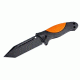 Hogue EX-F02 4.5in. Fixed Tanto Blade Black Kote Auto Retention Sheath Black, Rubber OverMold Handle Hunter Orange 35244