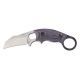 Hogue EX-F03 Hawkbill Blade 2.25in. G10 G-Mascus Purple Scales 6.5in. OAL 2 Black Sheath Combo, Purple 35328