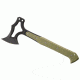 Hogue EX-T01 Tomahawk,S-7 Black Blade,G10 Olive Drab Green Scales,Sheath 35778